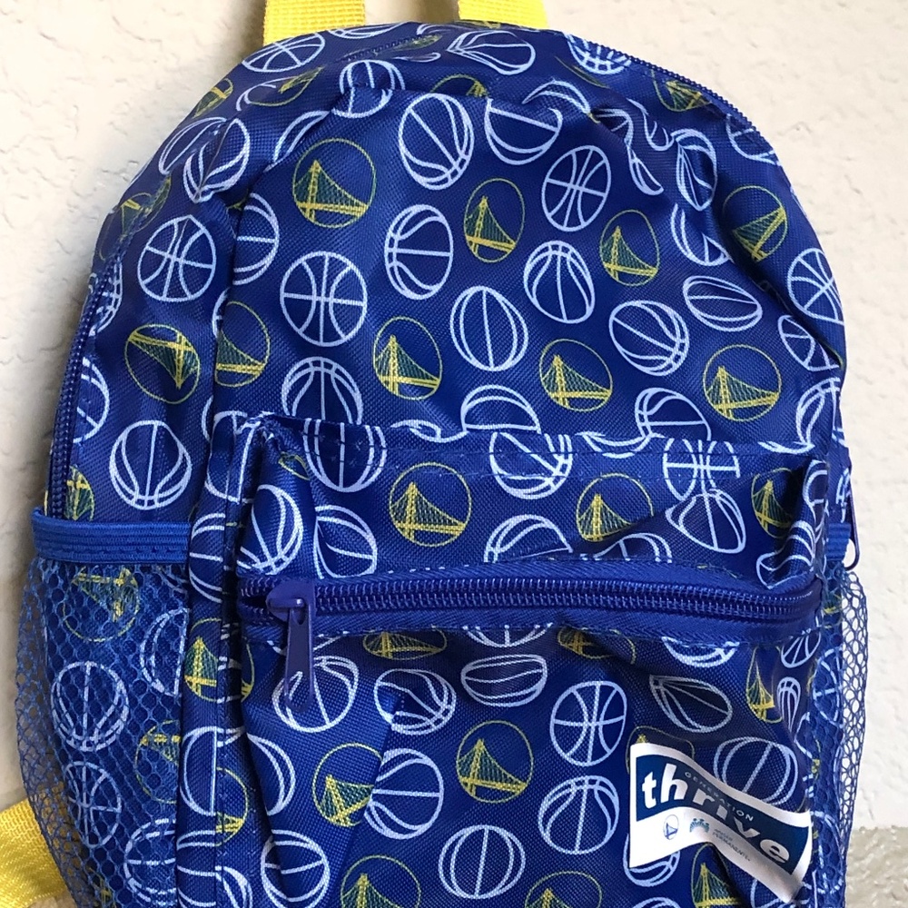 Golden State Warriors Mini Backpack Blue Yellow